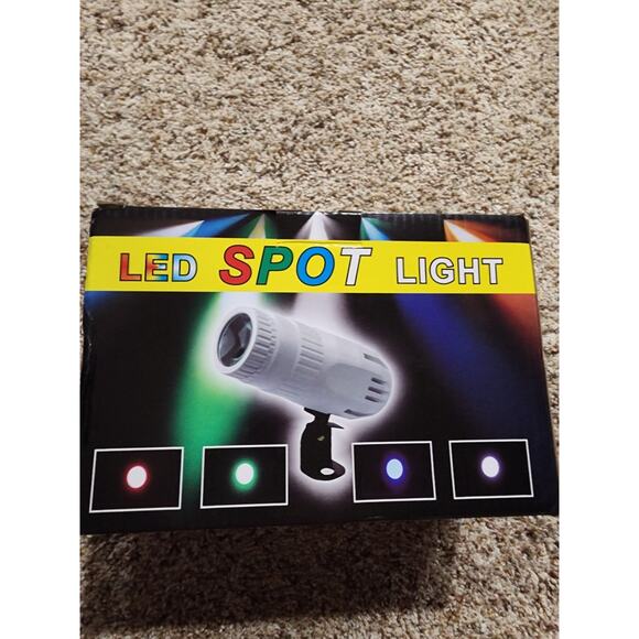 Pinspot Spot Light with Remote Mini 15W RGBW LED Spotlight Spotlight Lights... - Picture 5 of 7